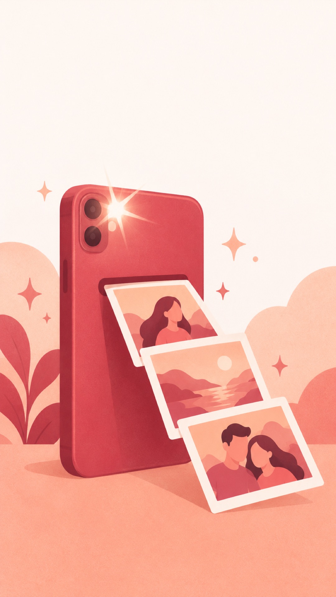 Illustration of screenshots being shared
